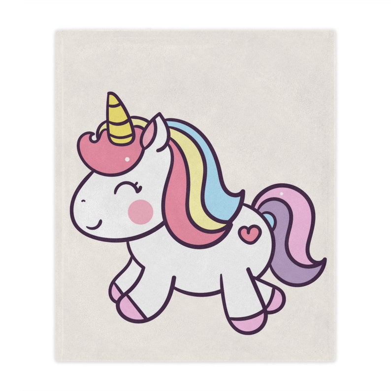 Unicorn Minky Blanket Etsy