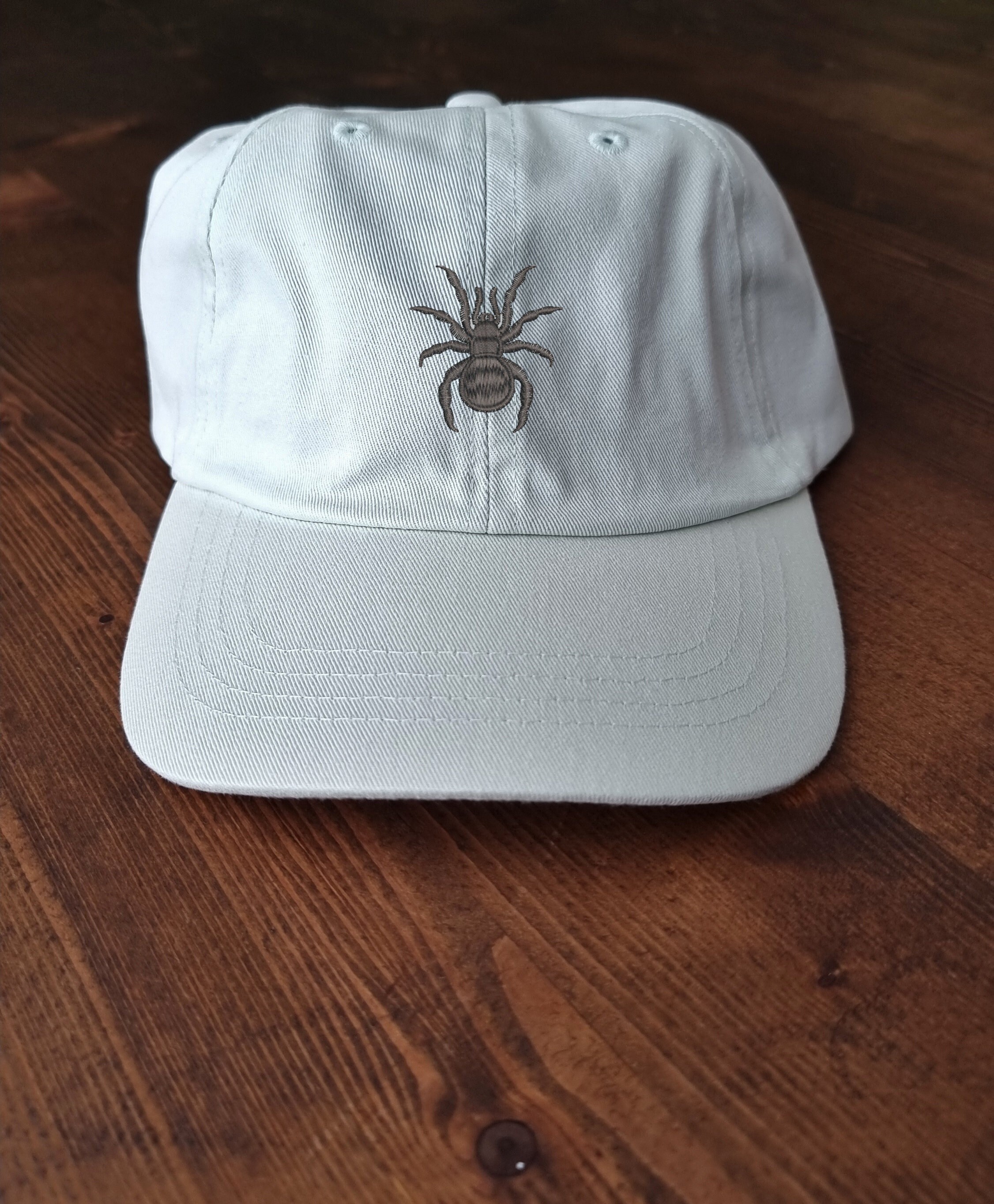 Fun Spider Design Machine Embroidered Dad Style Cap