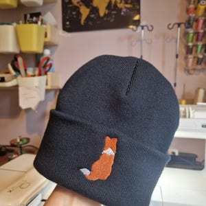 Embroidered Border Collie Beanie: Soft Knit Dog Breed Hat Free Delivery More Colours Animal Embroidery Gift Lovely Cute Funny image 3