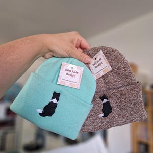 Embroidered Border Collie Beanie: Soft Knit Dog Breed Hat Free Delivery More Colours Animal Embroidery Gift Lovely Cute Funny image 2