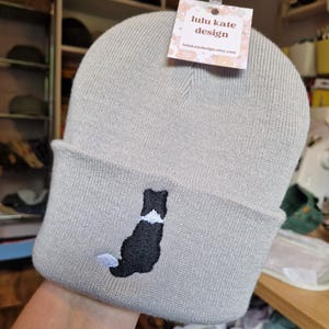 Embroidered Border Collie Beanie: Soft Knit Dog Breed Hat Free Delivery More Colours Animal Embroidery Gift Lovely Cute Funny image 8