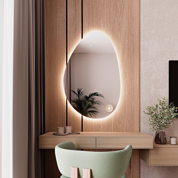 Lighted Wall Mirror Etsy