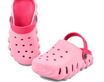 Pink kids Arrow clogs