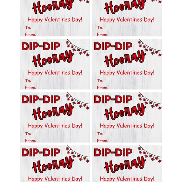 Fun Dip Valentines