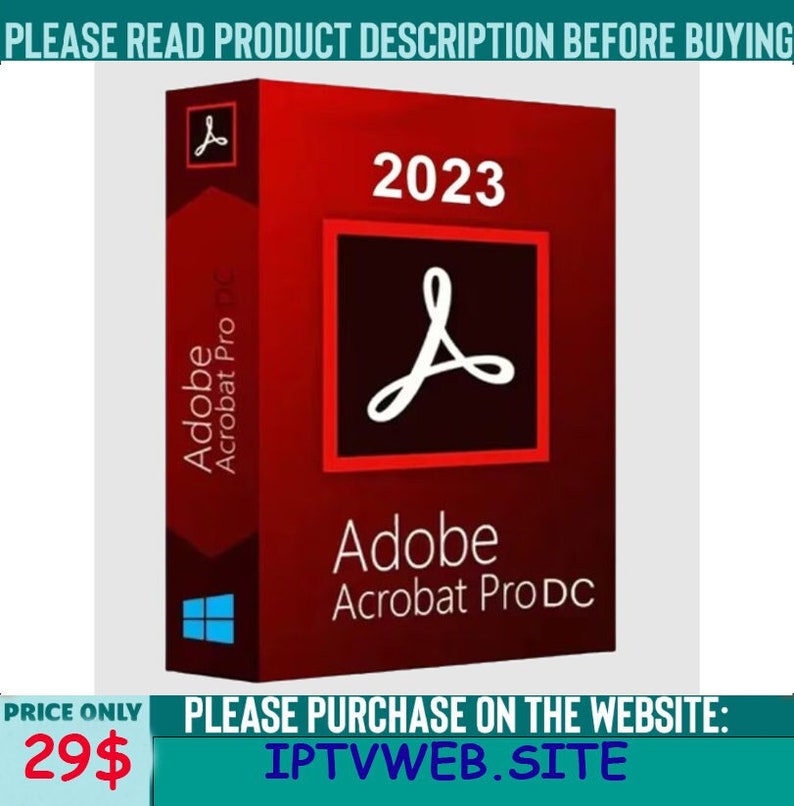 Adobe Acrobat Pro DC 2023 windows Lifetime License Etsy Australia