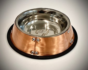 Puglybowls - Metal Art pet bowls for dogs and cats