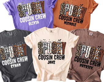 Comfort Colors Spooky Cousin Crew Matching Shirts