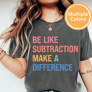 Chemise prof de mathématiques drôle couleurs confort, cadeau prof de maths lycée, t-shirt prof de maths, citation motivante, chemise appréciation enseignant