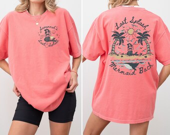 Last Splash Mermaid Bach Shirts, Personalized Comfort Colors, Mermaid Bachelorette Shirt, Last Toast Bridal Shower Party, Coastal Bach Party
