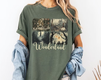 Vintage Alice in Wonderland shirt, Gothic Alice in Wonderland Shirt, Literary shirts, Mad Hatter, Literature Shirts, Comfort Colors®