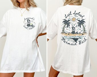 Last Splash Mermaid Bach Shirts, Personalized Comfort Colors, Mermaid Bachelorette Shirt, Last Toast Bridal Shower Party, Coastal Bach Party