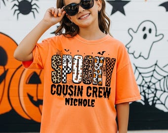 Comfort Colors Spooky Cousin Crew Matching Shirts