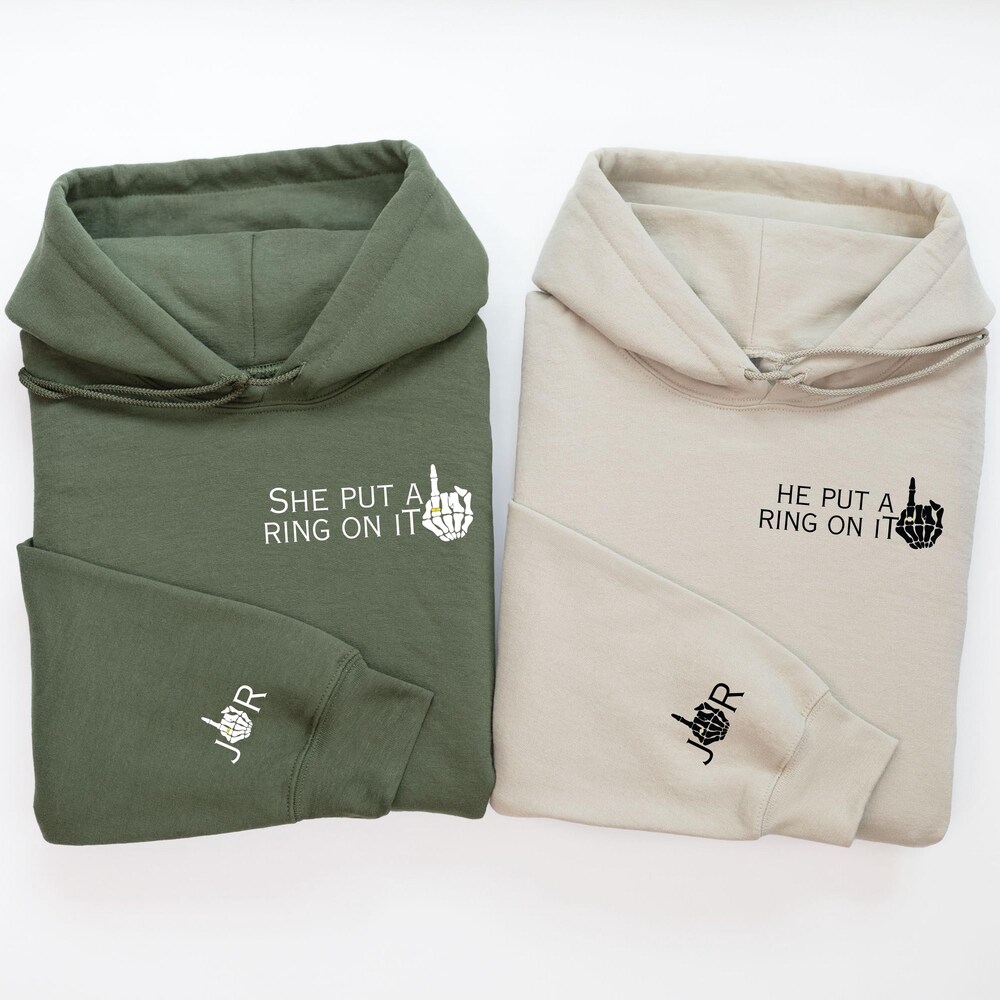 Shirtless Style Personalized Matching Couples Sweatshirt Or Hoodie, Matching Honeymoon Sweatshirts, Anniversary Sweatshirts, Matching Engagement Sweatshirts