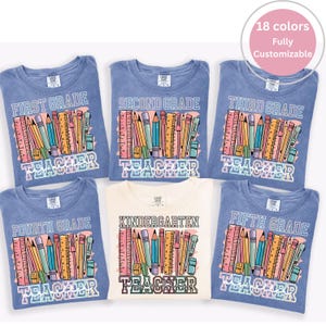 Custom Teacher Dream Team Shirts, Personalized Teacher Name tshirts, Comfort Colors Customized Matching School t-shirts, First Day Of School