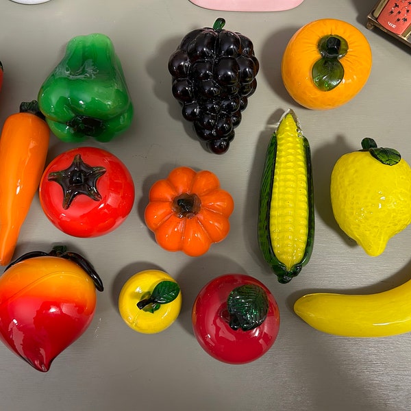 Vintage Glass Fruit