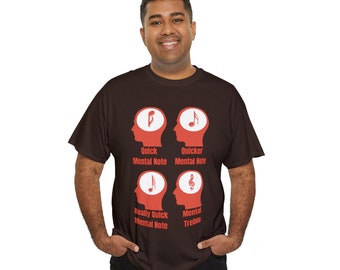 Mental Notes Symphony T-Shirt - Quick, Quicker, Really Quick, Mental Treble!