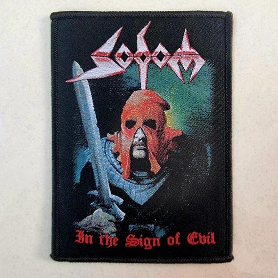 SODOM - in the Sign of Evil - Woven Patch - Etsy