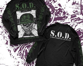 S.O.D. Stormtroopers of Death Vintage Xl Long Sleeved Shirt - Etsy