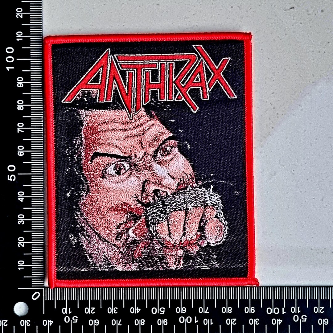 ANTHRAX - Fistful of Metal - (red Border) Woven Patch - Etsy