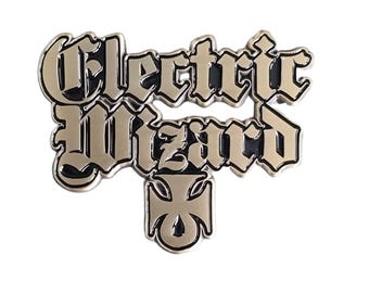 ELECTRIC WIZARD Logo Enamel Pin Brass Dopethrone