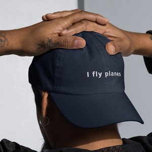 I Fly Planes Hat Pilot Gift Aviation Hat Embroidered Flying Hat Airplane Baseball Cap Flight Instructor Pilot Gifts Graduation Gift Birthday