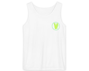 Verde Chef Service logo Tank Top | Meal Prep Branding, Neon Green