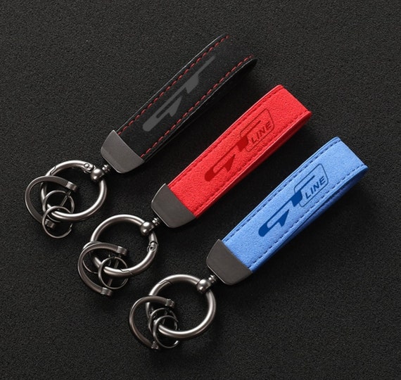 GT-line/GT Kia Vehicles Keychain - Elegant Design in Black, Red & Blue - Perfect Fit for Kia Enthusiasts