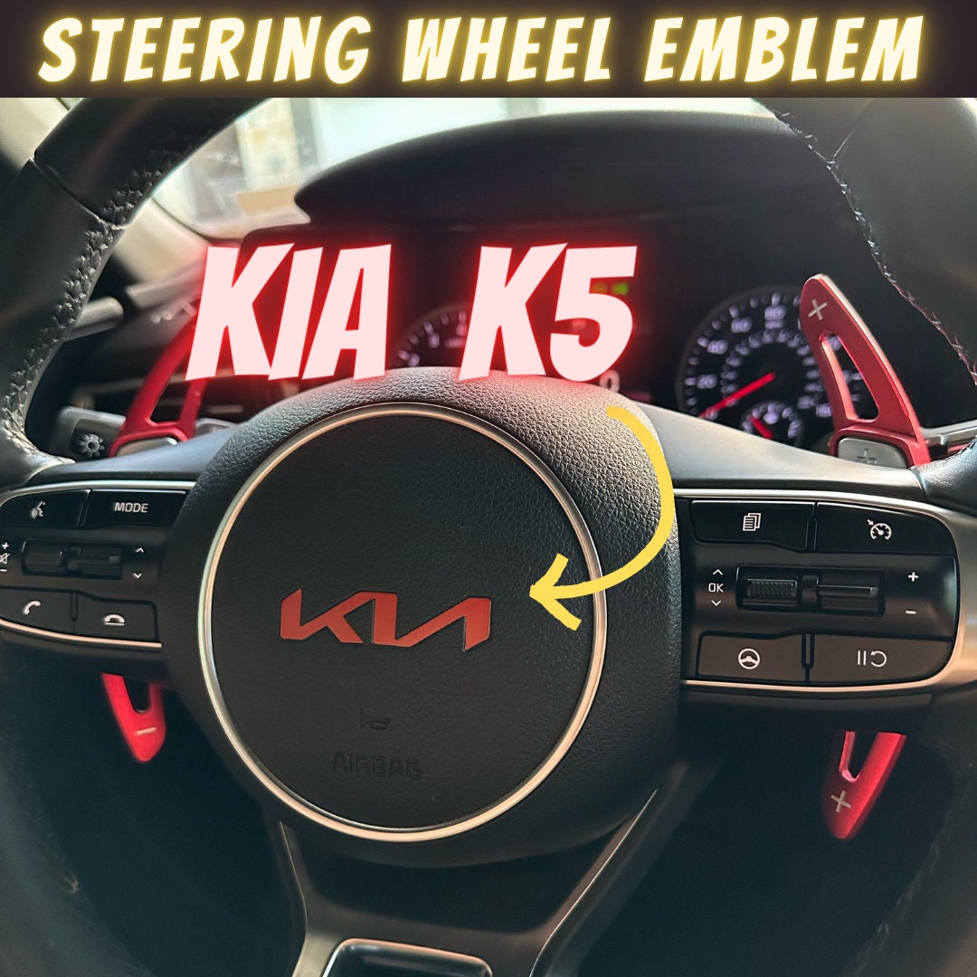 Auto Lenkrad Logo Emblem Abdeckung Aufkleber für KIA K2 K3 K5 K7