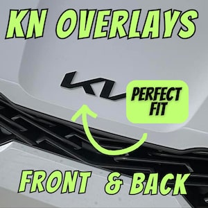 Emblemas Kia superpuestos (delanteros y traseros) / Calcomanías de vinilo duraderas para K5, Sportage, EV6, Forte