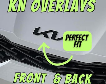 Emblemas Kia superpuestos (delanteros y traseros) / Calcomanías de vinilo duraderas para K5, Sportage, EV6, Forte
