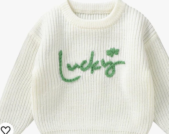 Baby Sweater Jumper Jersey, Hand Knitted. Flower... Etsy