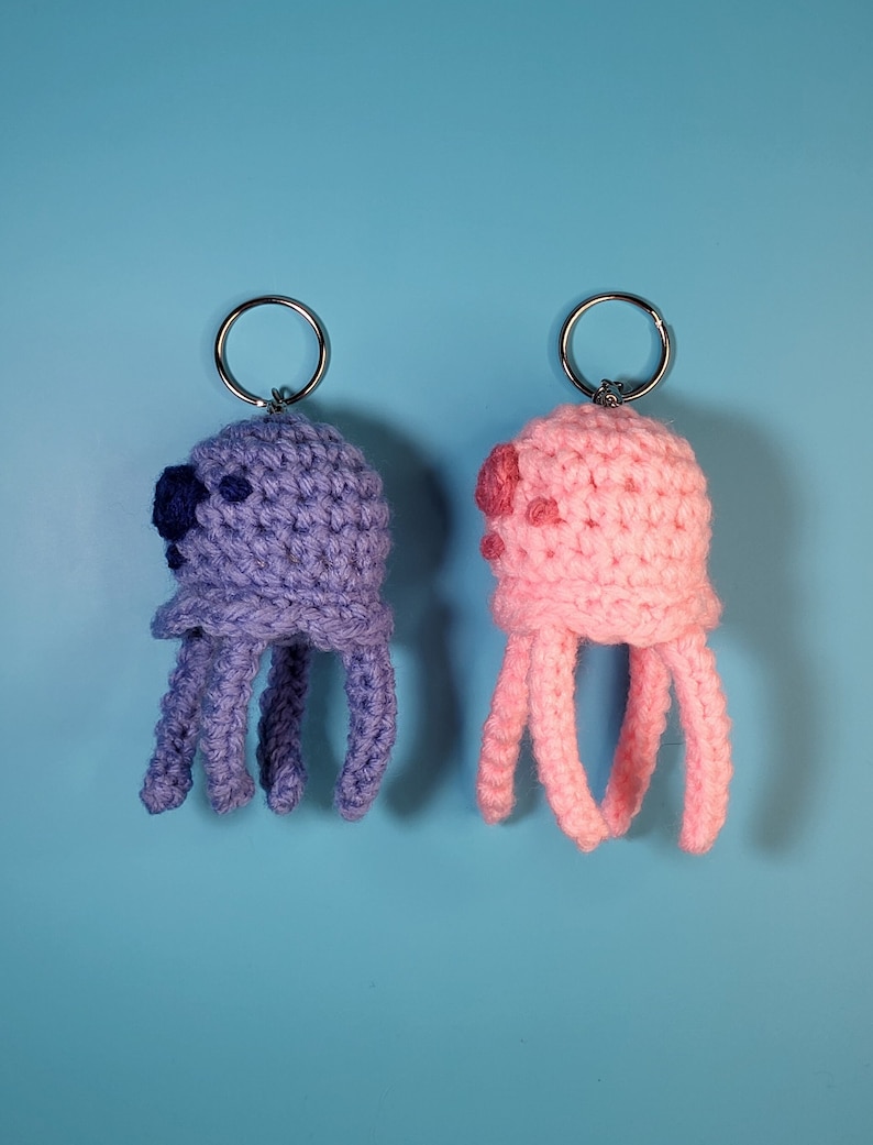 Jellyfish Keychain Etsy