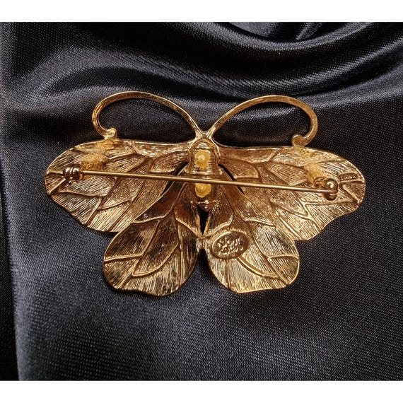 ヴィンテージ ジョーン・リバーズ ラージ バタフライ ブローチ マルチ