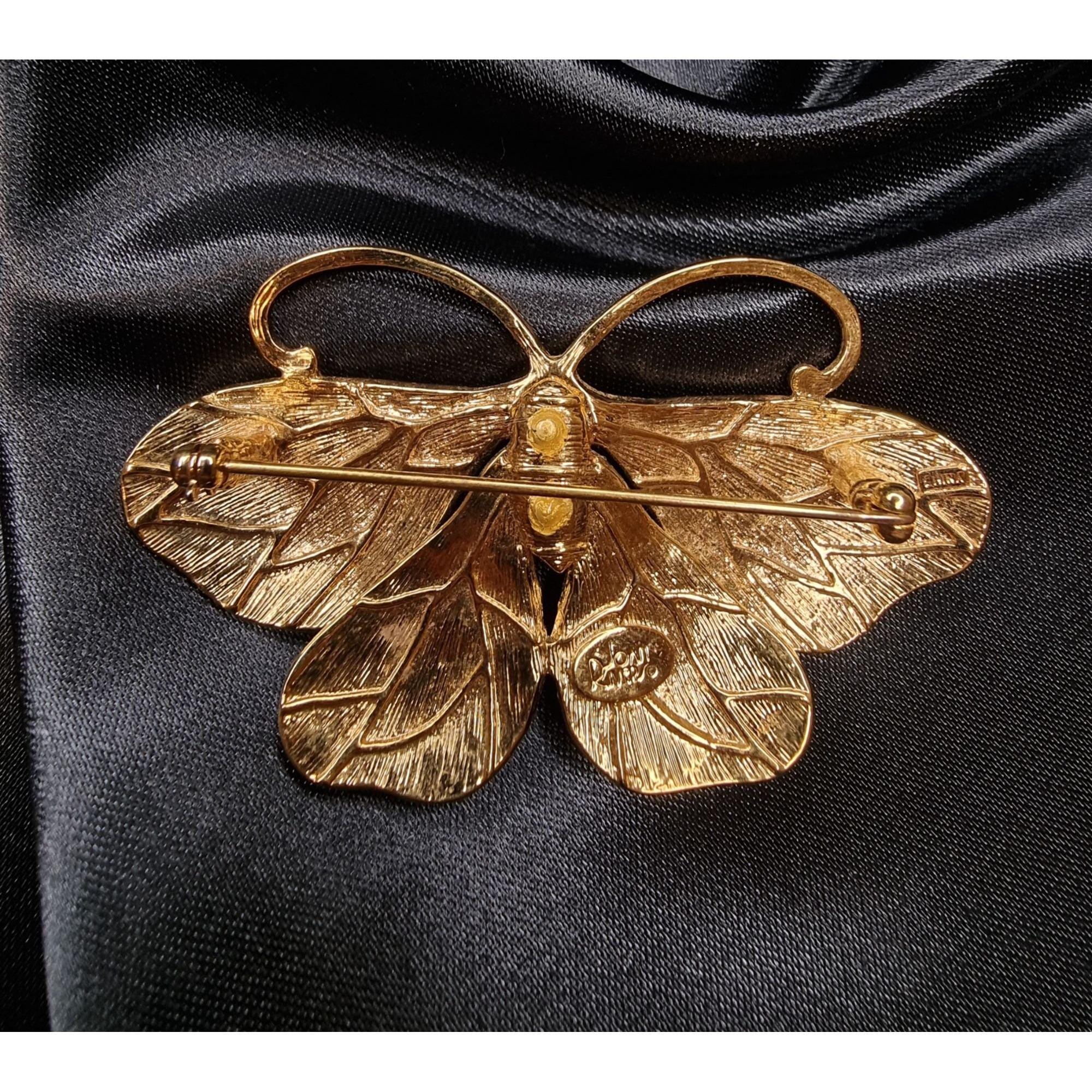 ヴィンテージ ジョーン・リバーズ ラージ バタフライ ブローチ マルチ