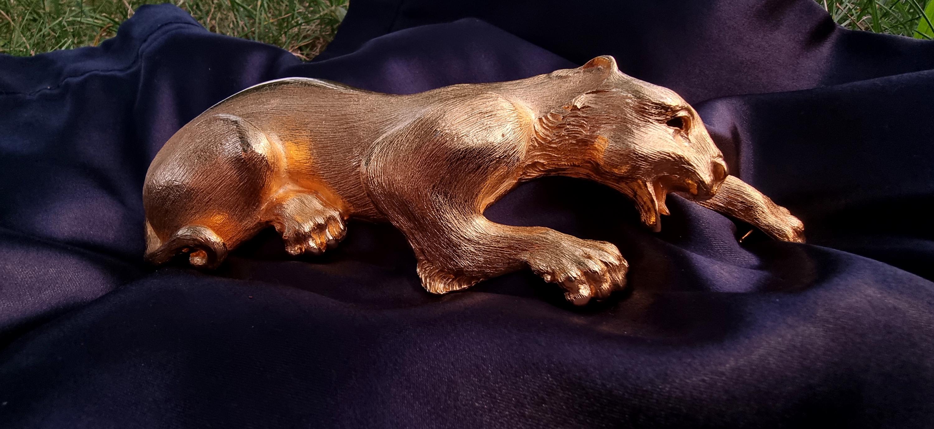 Christopher Ross 1985 Jaguar Buckle Large christopher-ross-24k-gold-  main image 3