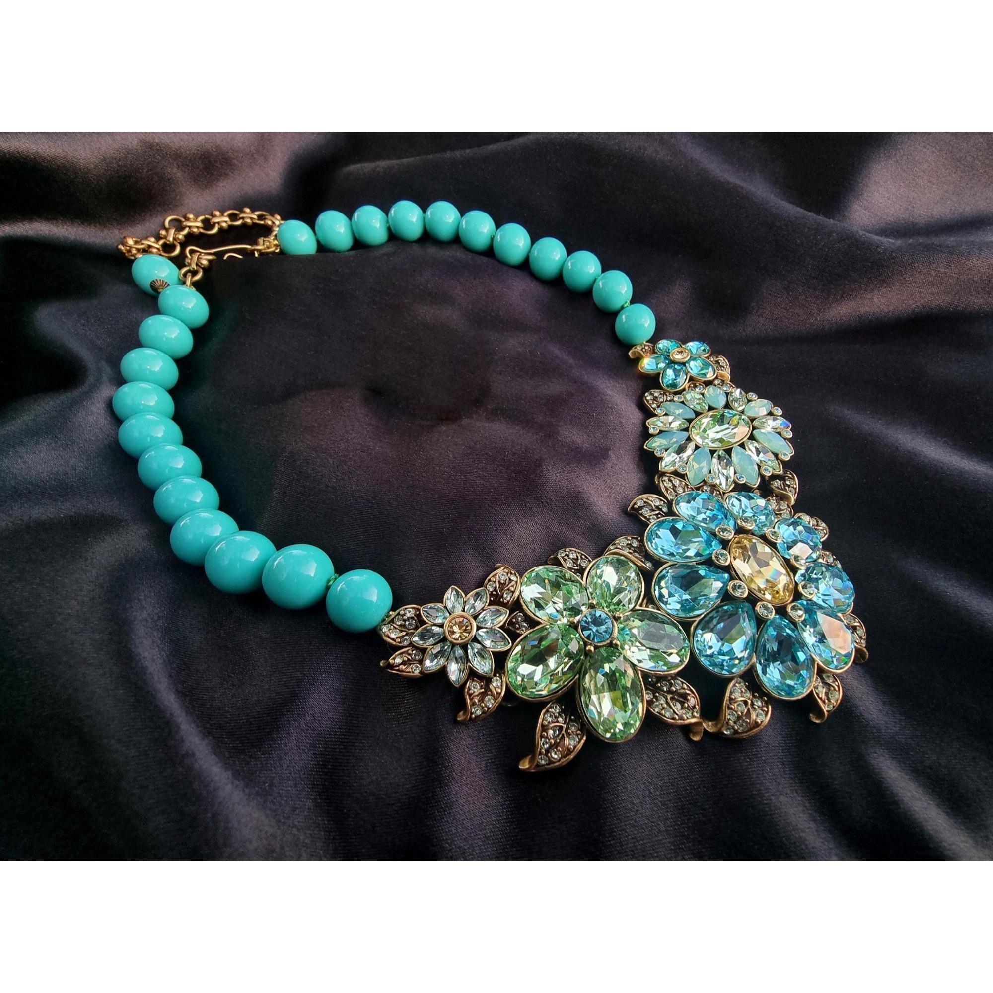 Vintage HEIDI DAUS Signed Glorious Garden Authentic Statement