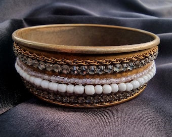 Vintage MIRIAM HASKELL Armreif Armband Bronzefarben 1930er Jahre