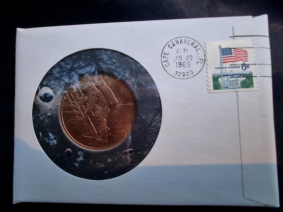 非売品 小冊子 10 YEARS ON THE MOON 1969ー1979 USA 1969 Unopened First Landing Moon Man on the Moon Medal Coin