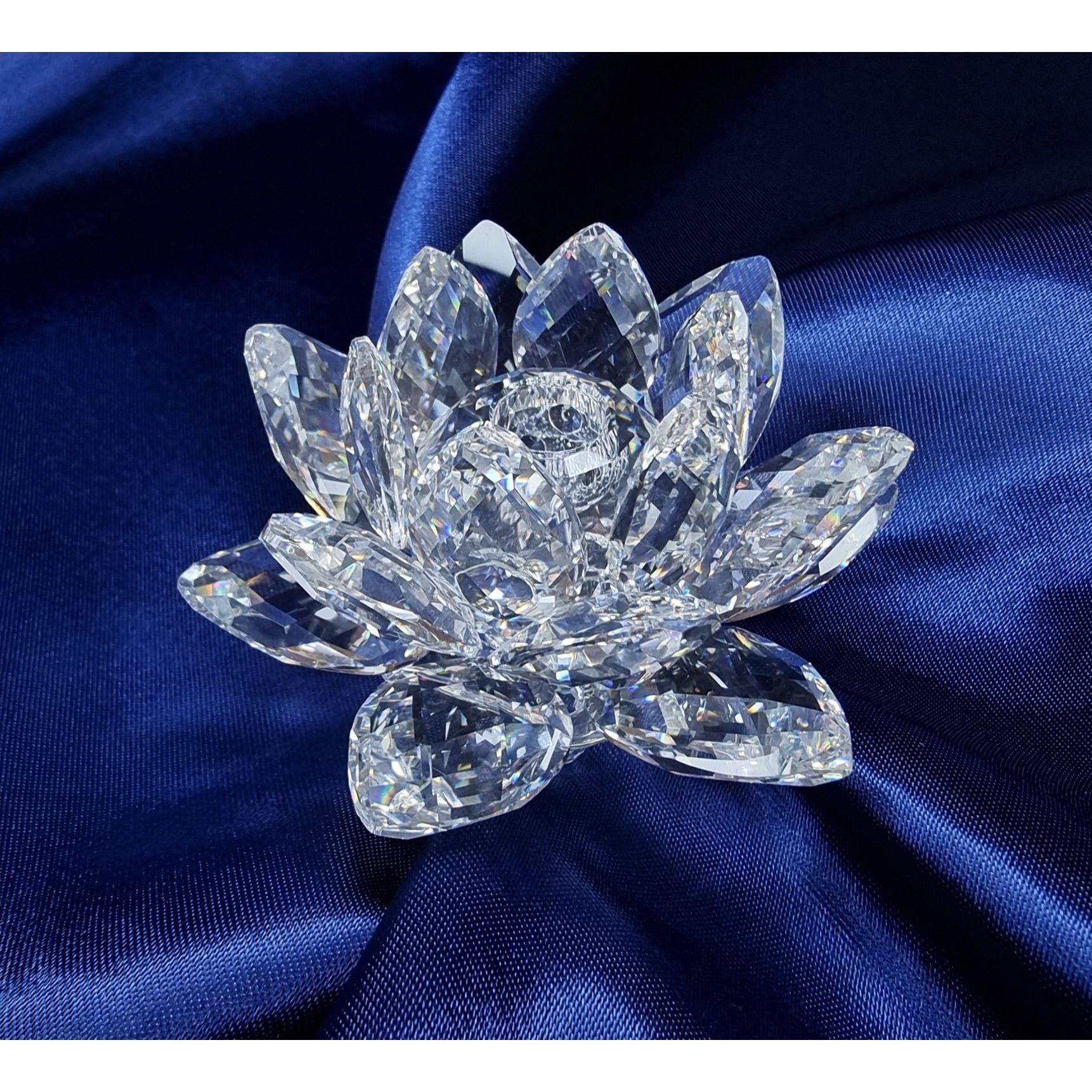 Vintage Swarovski Crystal Lotus Candleholder - Etsy