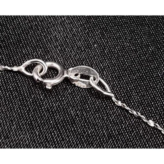 Vintage 1990s 14k White Gold Italy 585 Necklace With Cultured