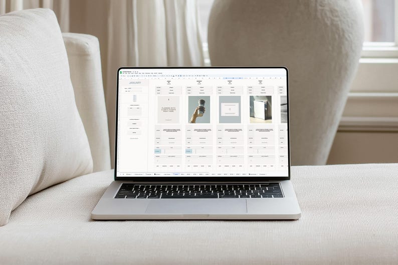 Best Social Media Content Planner 2026 — Google Sheets template for social media marketing, Instagram posts, content calendars, strategy planning, feed previews, and analytics.