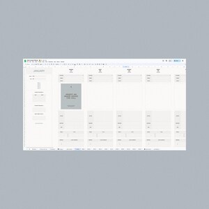 2026 Social Media Content Planner: Google Sheets Template (Digital Download) image 3