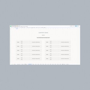 2026 Social Media Content Planner: Google Sheets Template (Digital Download) image 5