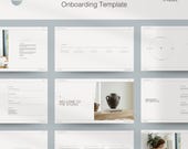 Social Media Client Onboarding Template Set : Minimalist Canva Design