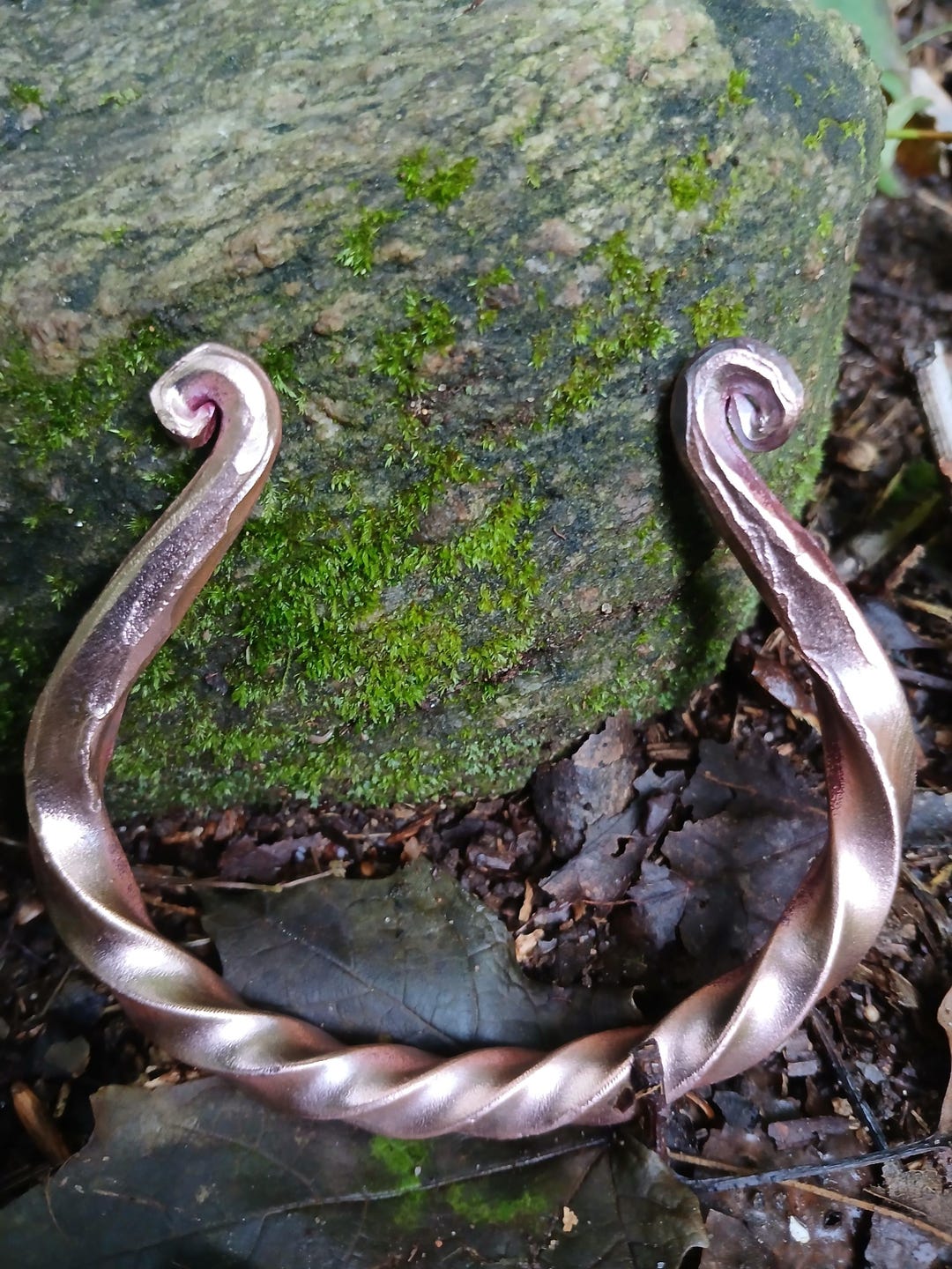 Hand Forged Copper Torc Bracelet Celtic Viking - Etsy