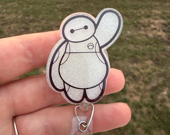 Baymax Badge Reel-Cute Badge Reel-Krankenschwester-LPN-RN-Geschenk für sie-Krankenschwester Geschenke-Weihnachtsgeschenke-Krankenschwester Geschenke-CNA-mri sicher