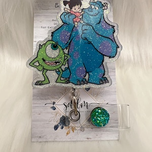 Monsters Family-Badge Reel-Cute Badge Reel-Nurse-LPN-RN-Gifts for her-Nurse Gifts-Christmas Gifts-Nurse gifts-CNA