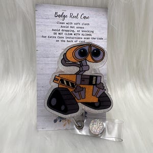 Wall-ee バッジリール - かわいいバッジリール - 看護師 - LPN - RN - 彼女へのギフト - 看護師へのギフト - クリスマスギフト - 看護師へのギフト - CNA - MRI セーフ - ランヤード
