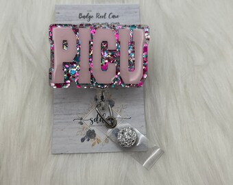 PICU Nurse Badge Reel-Nurse-RN-LPN-Pediatrics nurse-Teddy Bear-Custom-Gifts for nurses-Christmas gifts for nurses-Intermediate Care Unit-Icu