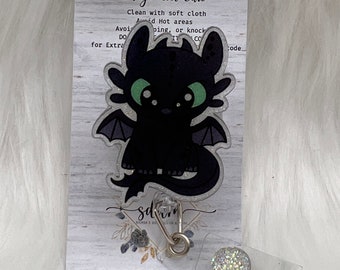 Dragon Badge Reel-Cute Badge Reel-Nurse-LPN-RN-Gift for her-Nurse Gifts-Christmas Gifts-Nurse gifts-CNA-mri safe-lanyard-toothless